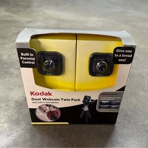 Vintage Kodak Dual Webcam Twin Pack USB w/ Mic New in Box